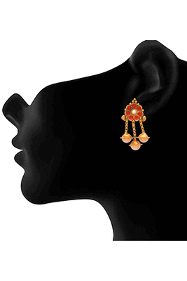 Gold pearl necklace-sets 4