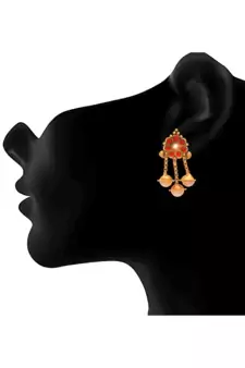 Gold pearl necklace-sets