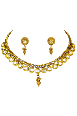 Gold diamond necklace-sets 1