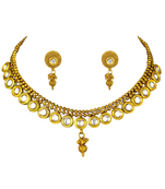 Gold diamond necklace-sets