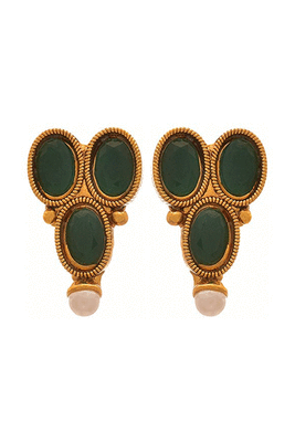 Gold pearl necklace-sets 3