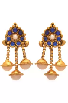 Gold pearl necklace-sets