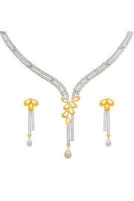 Gold diamond necklace-sets 1