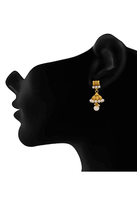 Gold pearl necklace-sets 3