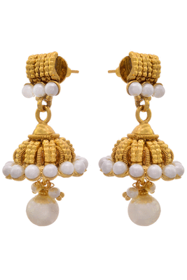 Gold pearl necklace-sets 4
