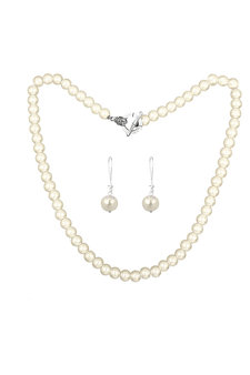White pearl necklace-sets
