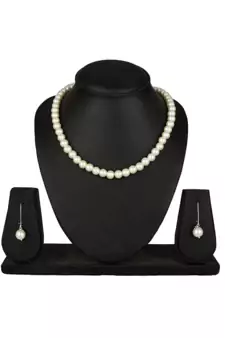 White pearl necklace-sets