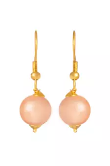 Gold pearl necklace-sets