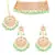 Traditional Kundan & Mint Pearl Choker Necklace Set For Women