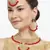 Traditional Kundan & Pearl Red Choker Necklace Set For Women