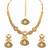 Antique Gold Plated Handcrafted Traditional Necklace Set With Earrings & Maang Tikka For Women