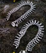 Silver anklets