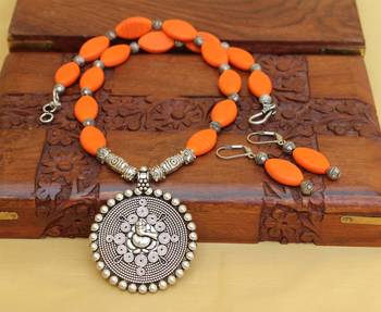 Orange Agate Necklaces 2