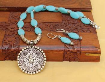 Blue Agate Necklaces 2