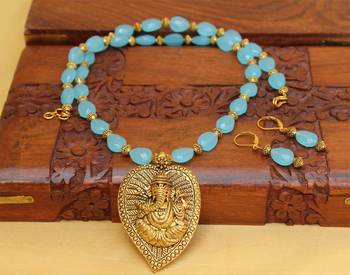 Blue Agate Necklaces 2