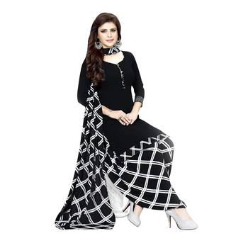 Black Abstract Print Cotton Salwar 1