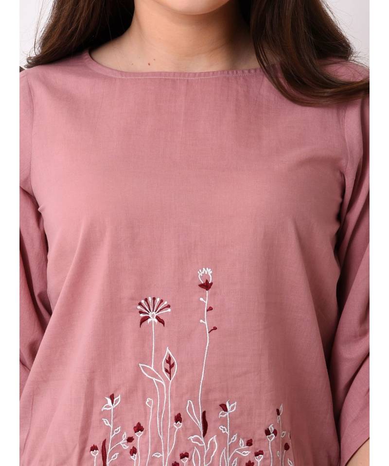 Women's Floral Embroidered Top