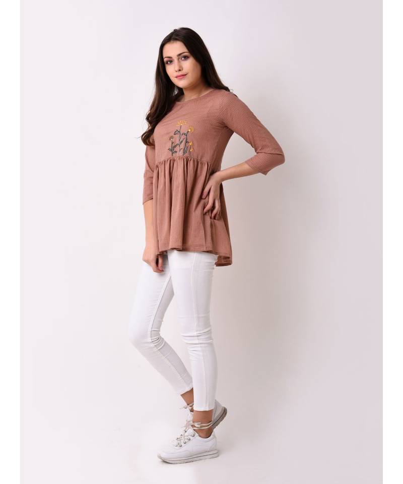 Women's Dobby Embroidered Tunic