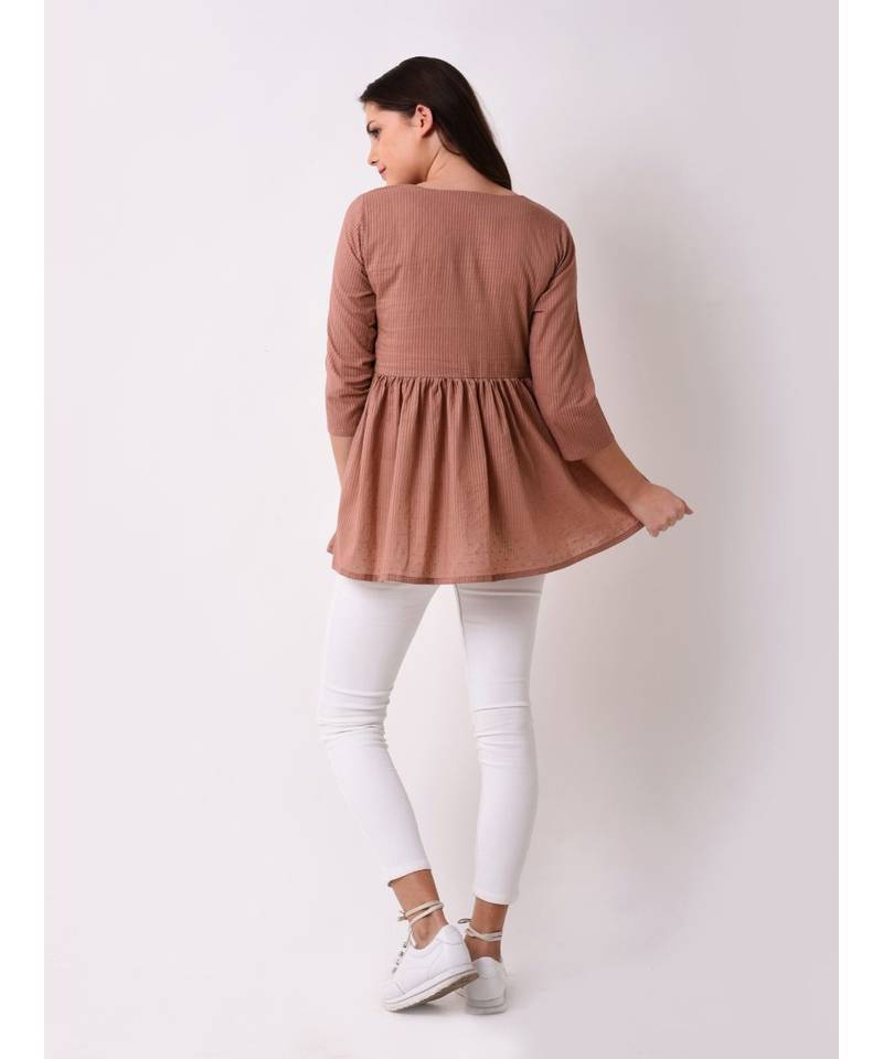 Women's Dobby Embroidered Tunic