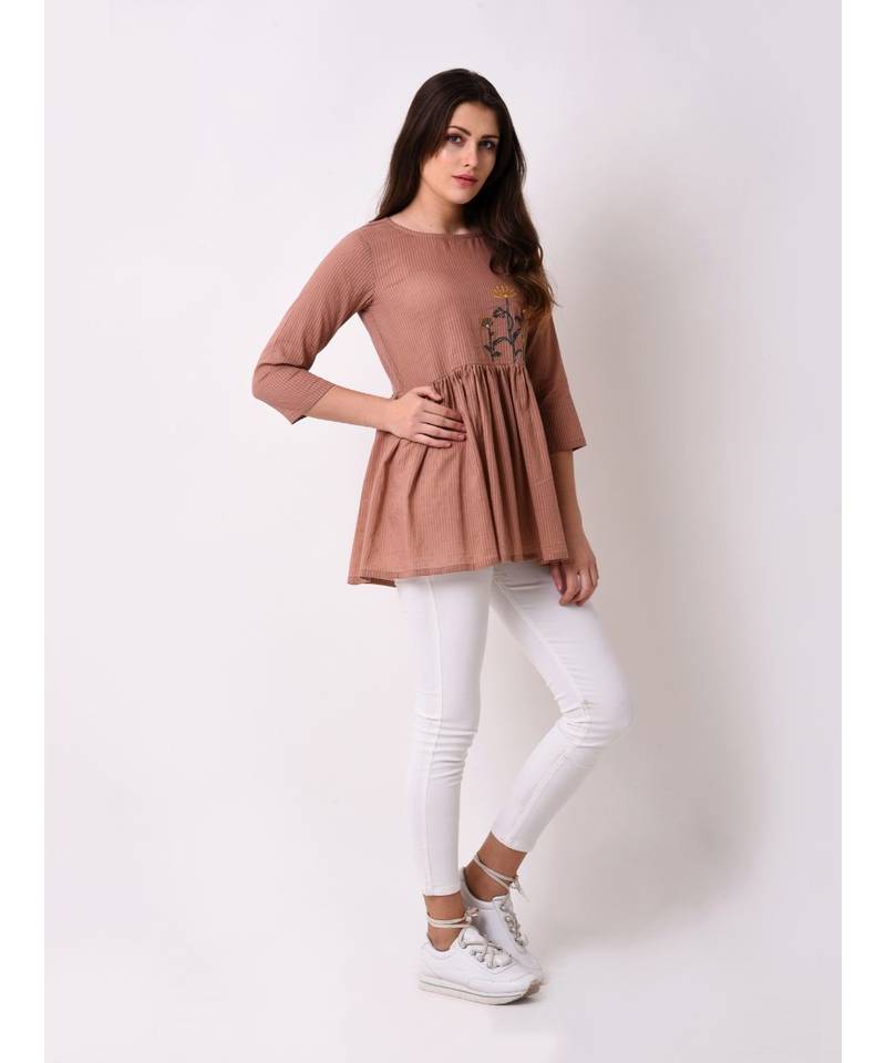 Women's Dobby Embroidered Tunic