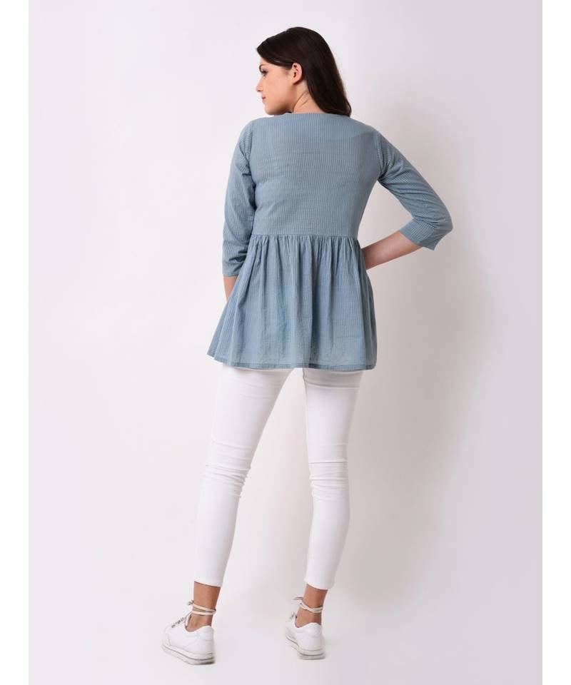 Women's Dobby Embroidered Tunic