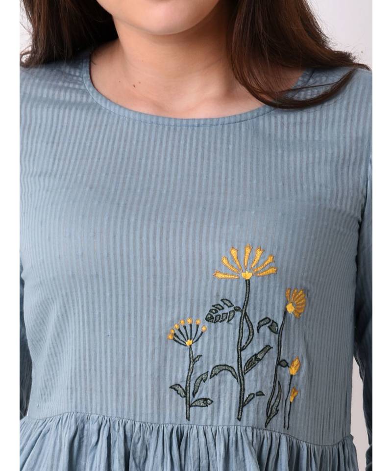 Women's Dobby Embroidered Tunic