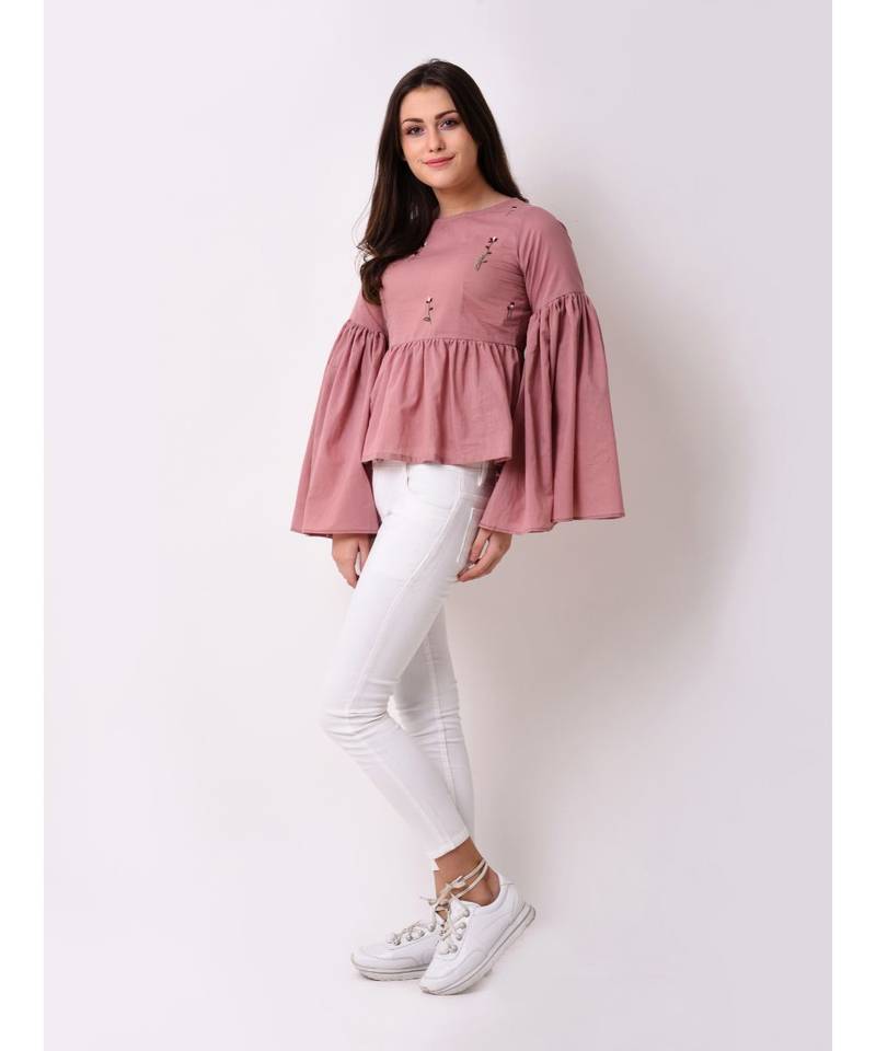Women's Cotton Embroidered Top