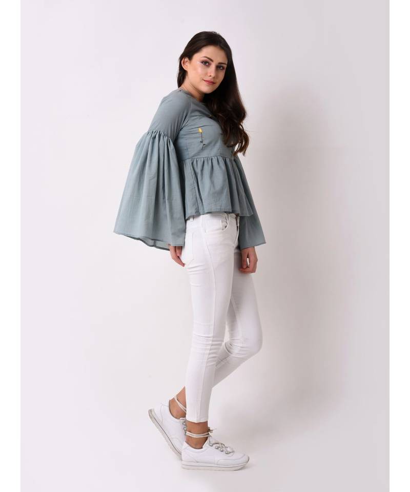 Women's Cotton Embroidered Top