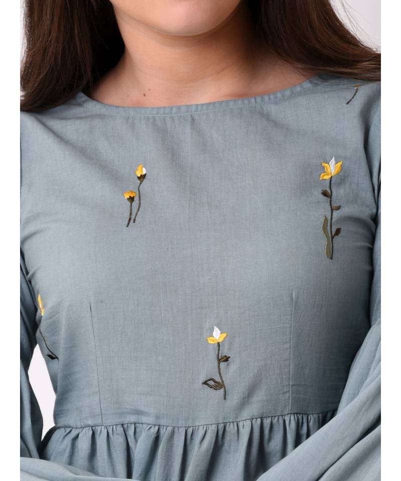 Women's Cotton Embroidered Top