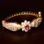 Copper Made Ruby Stone Embellished White Meenakari Worked Fine Quality Bracelet BD354