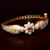Copper Made Ruby Stone Embellished Turquoise Meenakari Worked Fine Quality Bracelet BD358