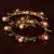 Copper Made Ruby, Pearl and Meenakari Worked Peacock Styled Pair of Designer Bangles BD361
