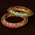 Copper Made Meenakari Worked, Ruby and CZ Embellished Intricate Pattern Designer Bangles BD362