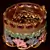 Copper Made Ruby Embellished Matte Finished Meenakari Worked High-end Designer Bracelet BD365