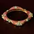 Copper Made Kundan Embellished Matte Finished Meenakari Worked Designer Bracelet BD366