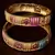 Copper Made Ruby, CZ and Emerald Embellished Meenakari Worked Designer Bangles BD370