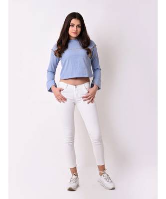 Women's Chambray Cut Detail Top 1