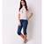 Women's Striped Embroidered Top