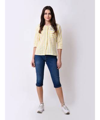 Women's Button Down Embroidered Top 1