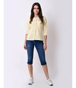 Women's Button Down Embroidered Top