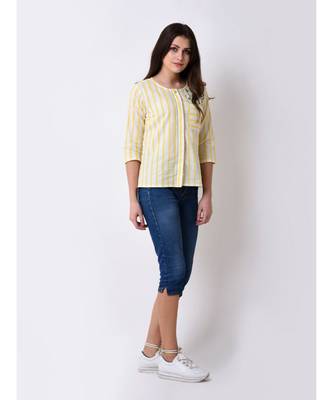 Women's Button Down Embroidered Top 4