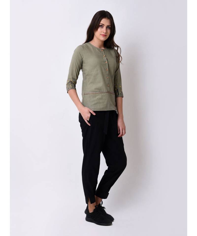 Women's Meadow Embroidered Top