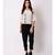 Women's Off White Embroidered Top