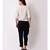 Women's Off White Embroidered Top