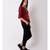 Women's Maroon Embroidered Top