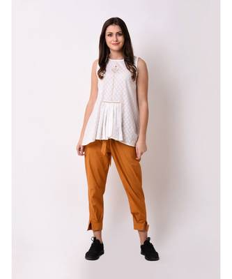 Women's Gathered Embroidered Tunic 1