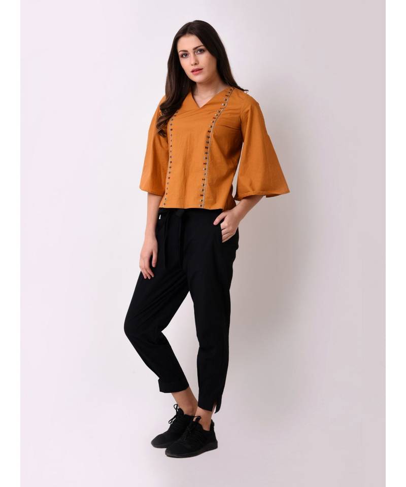 Women's Tribal Embroidered Top