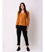 Women's Pleated Embroidered Top