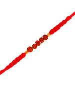 Gold Plated Rudraksh Rakhi For Men/Boys