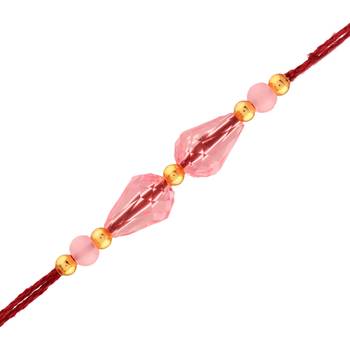 Gold Plated Designer Beads Rakhi For Men/Boys 1